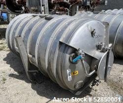 Used Storage Tank, Approximately 600 Gallon Capacity, 304 Stainless Steel