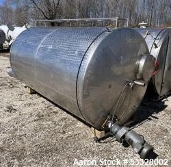 Used 1,000 Gallon Stainless Steel Agitated Tank