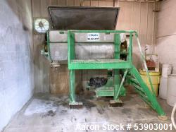 Used Stainless Steel Double Ribbon Blender – 50 Cu Ft Capacity, 15 HP Motor, Side-Bottom Discharge