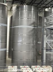 Used-2022 Single wall 35,000 Gallon stainless steel vertical silo, 14ft Diameter X 30ft High, front manways, (TK 115), with ...