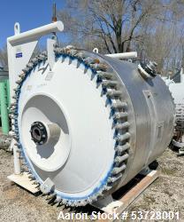 Used Alfa Laval 1H-L-1T Spiral Heat Exchanger, 3,000 Sq. Ft., 304L Stainless St