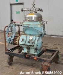 Alfa-Laval Desludger Disc Centrifuge. Used.