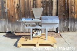 Used Brown International Juice Finisher – Model 3600 – 2 to 10 GPM – Stainless Steel – 2 HP – Screw Press – Up to 40 PSI