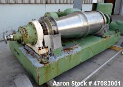 Used Flottweg Z5L Solid Bowl Horizontal Decanter Centrifuge – 2,650 RPM, 55 kW