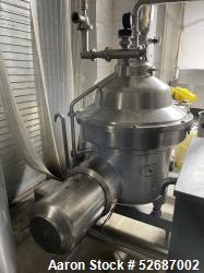 GEA Westfalia Disc Separator. Used.