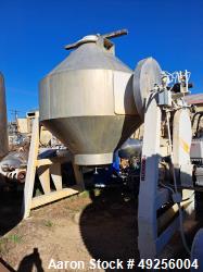 Used Gemco Double Cone Blender – 100 Cu. Ft. Working Capacity, 304 SS, 7.5 HP Motor