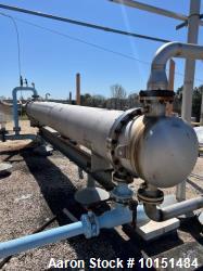 Stainless Steel; 1089 square feet surface area Hoffman Process Inc. Shell/Tube Heat Exchanger