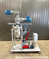 Used JC Pardo 26 Gallon 316 SS Reactor Tank – Double Motion Scrape Agitation, Jacketed, Hydraulic Tilt