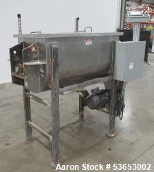Used 25 Cubic Feet Stainless Steel, Double Ribbon, Ribbon Blender