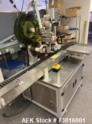Used Marko-Tech LR-230S Horizontal Wraparound Labeler for Cylindrical Containers