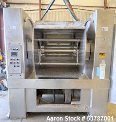Oshikiri Stainless Steel Mixer with Tilt Discharge & VFD – 1000 lb Capacity