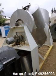 Used Patterson-Kelley Twin Shell Blender – 50 Cu. Ft., 304 SS, 5 HP Motor, Butterfly Valve
