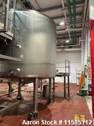 Used Walker 4000 Gallon 316L Stainless Steel Kettle – Jacketed, Double Motion Agitator, CIP, Polished, 2018