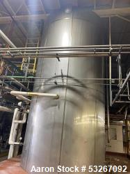 Used 12,000 Gallon Stainless Steel Jacketed Silo – Walker Vertical Tank with CIP | Tank