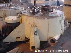 Used Stainless Steel Industrial Delaval \ ATM Perforated Basket Centrifuge