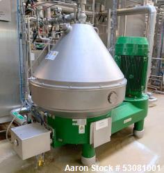 Used GEA Westfalia Profi 400/GSE 400 Desludger Disc Centrifuge – 130 HP, Brewery Application